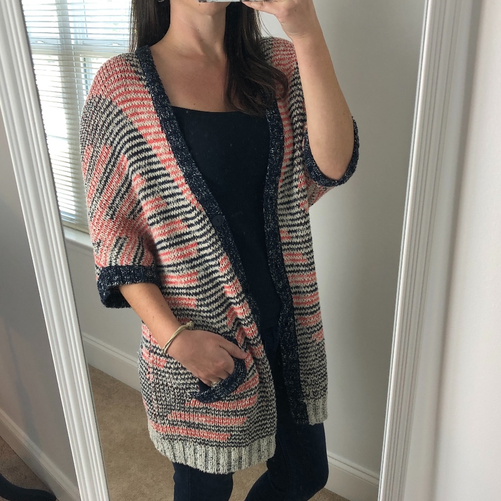 {Anthro} MOTH Oversized Chunky Knit Cardigan